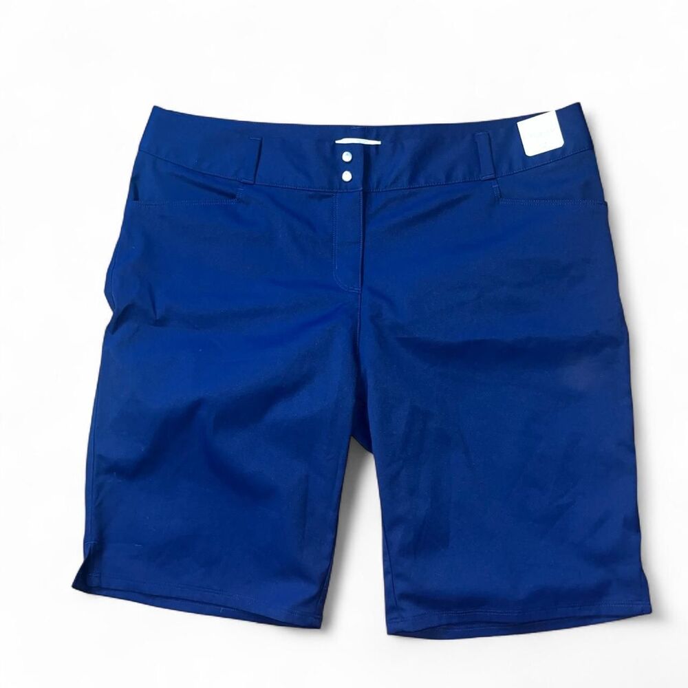Adidas Golf Women's Navy Blue Bermuda Shorts SZ 12 NWT